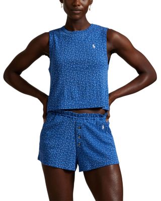 Gathered Waist Boxer Pajama Set