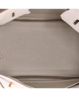  Birkin 25 Handbag Light Togo with Rose Gold Hardware