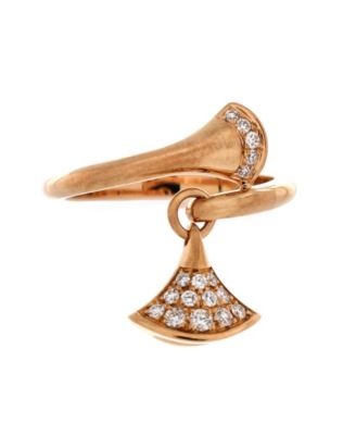  Divas' Dream Charm Ring 18K Rose Gold with Diamonds