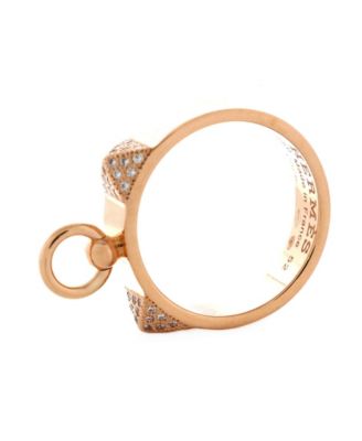  Small Collier de Chien Ring 18K Rose Gold and Diamonds