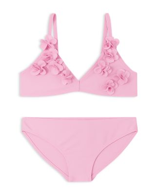 Girls&#39; Rosette Triangle Two Piece Swimsuit - Big Kid