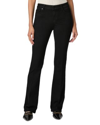 Manhattan High Rise Slim Bootcut Jeans in Black Shadow