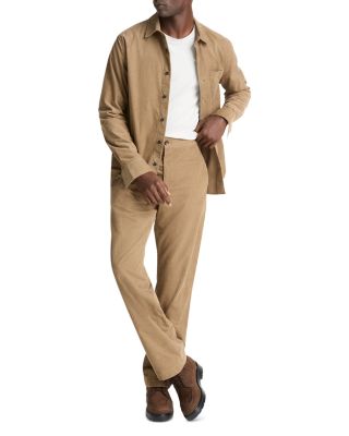 Long Sleeve Button Front Corduroy Shirt