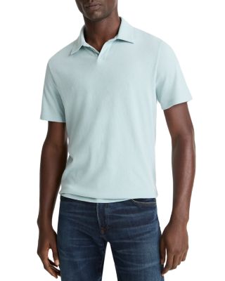 Short Sleeve Loose Knit Polo Shirt