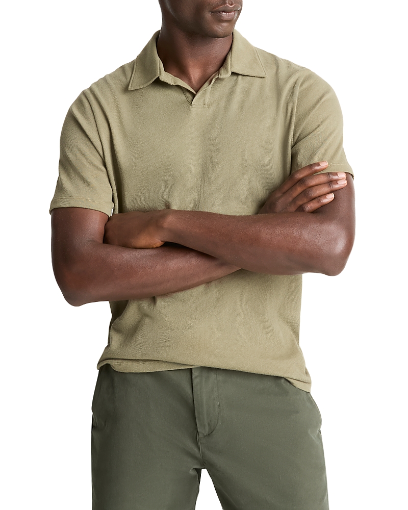 Vince Short Sleeve Loose Knit Polo Shirt