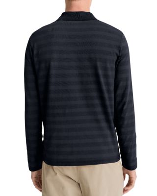 Long Sleeve Jacquard Polo Shirt