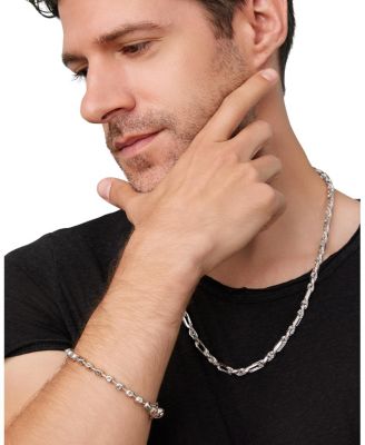  Sterling Silver Axis Bead Bracelet