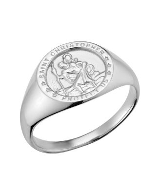  Sterling Silver Guardian Signet Ring