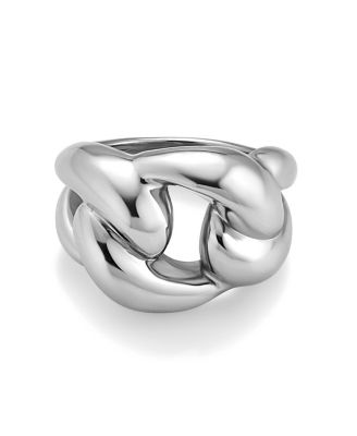  Sterling Silver Curb Appeal Ring