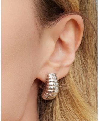  Sterling Silver Lady Finger Drop Earrings