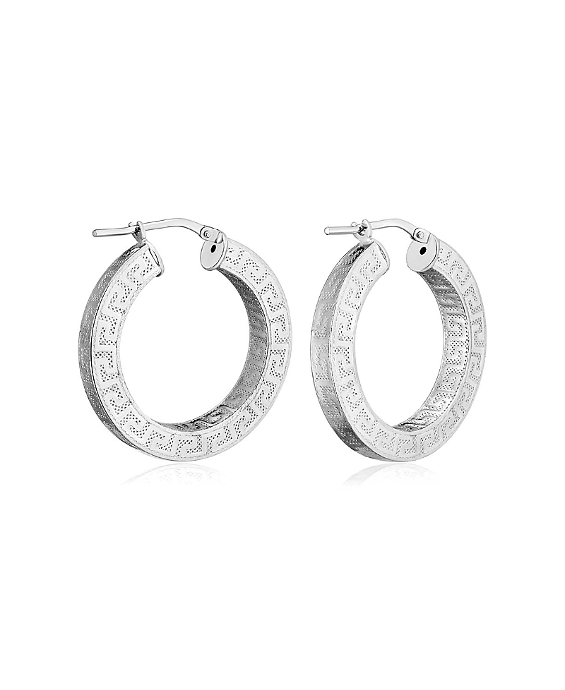 Oradina Sterling Silver Olympia Hoops