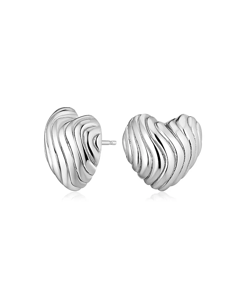 Oradina Sterling Silver Love Language Studs