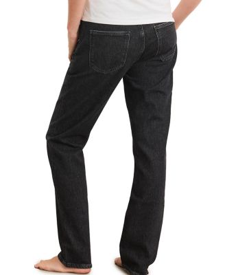 The Boyfriend Maternity Jean in Black Wash