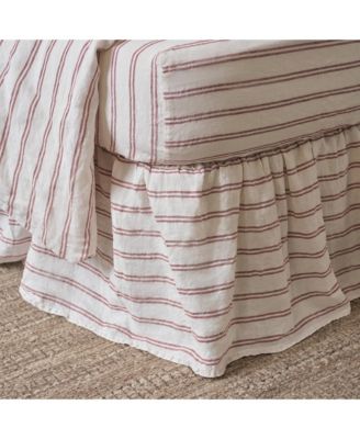 Kemptown Stripe Linen Blend Bedskirt, King