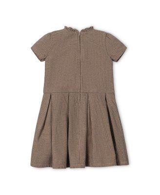 Girls' Organic Ruffle Collar Pintuck Drop Waist Dress - Little Kid, Big Kid
