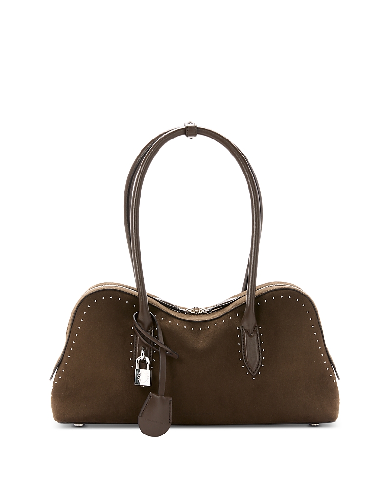 Stella Mccartney Alter Suede Tote In Brown