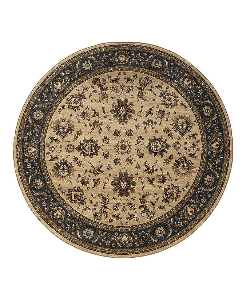 Oriental Weavers Ariana 311z Round Area Rug 6'0 X 6'0 In Brown