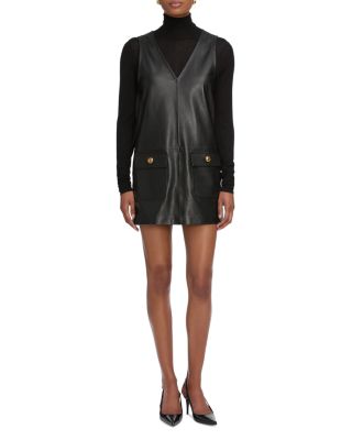 The Leather Pinafore Dress