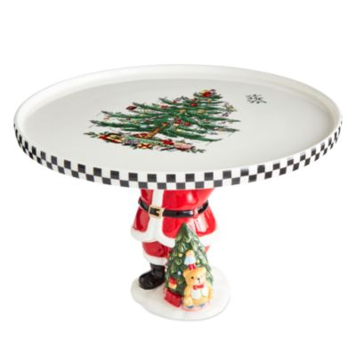 Christmas Tree Footed Treat Tray