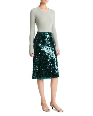 Sequined Midi Skirt 