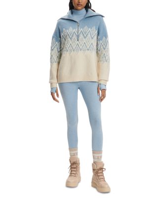 Hedda Fair Isle Half Zip Sweater