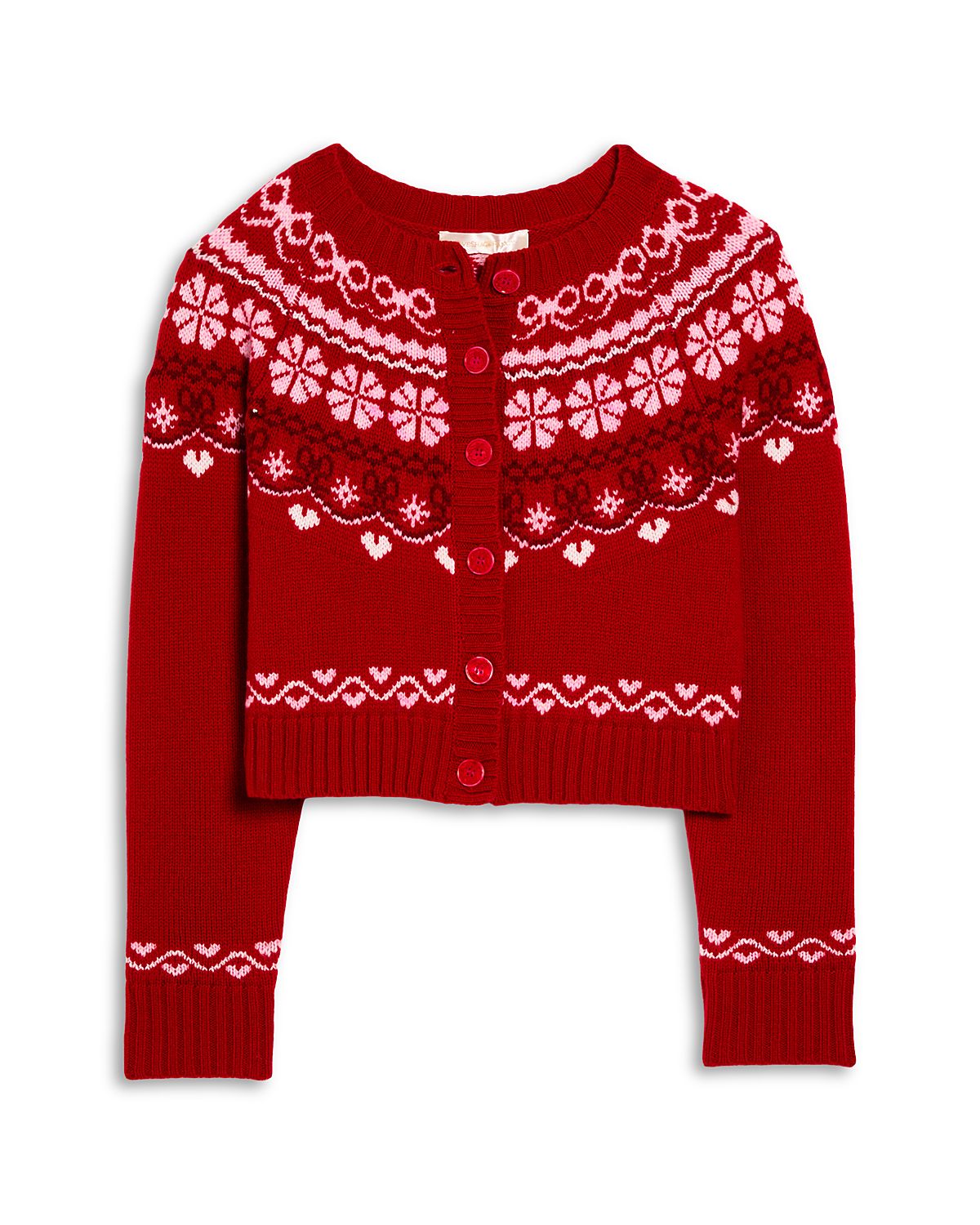 LoveShackFancy Girls' Wrenna Wool Cardigan - Little Kid