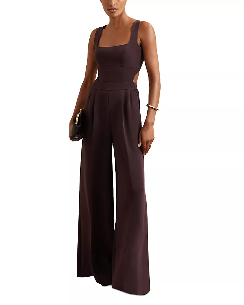 Reiss Petite Dion Wide Leg Jumpsuit
