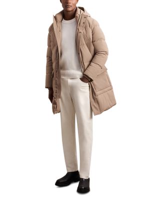 Moon Longline Quilted Down Coat