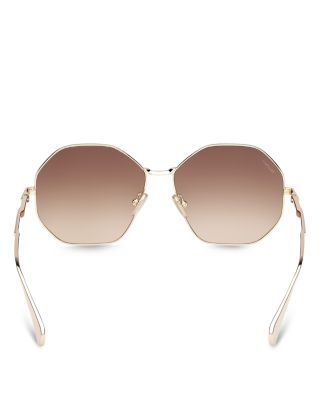Geometric Sunglasses, 57mm