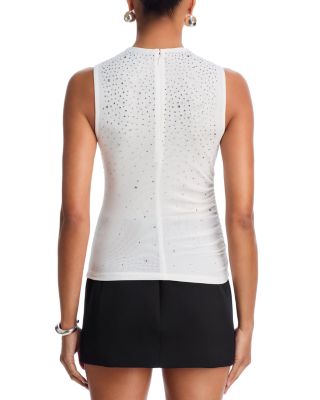 Sleeveless Crystal Jersey Top - Exclusive