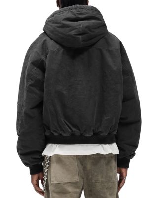 Hooded Oversized Bomber Jacket