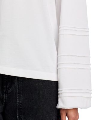 Cyrano Pintuck Trim Top