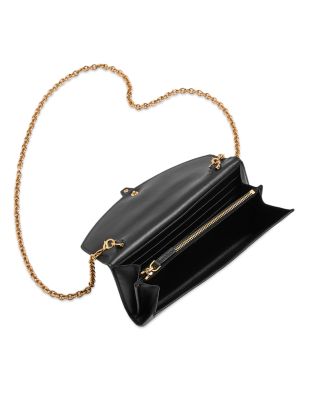 V Leather Wallet On Chain