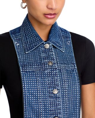 Slate Denim Rhinestone Dickey