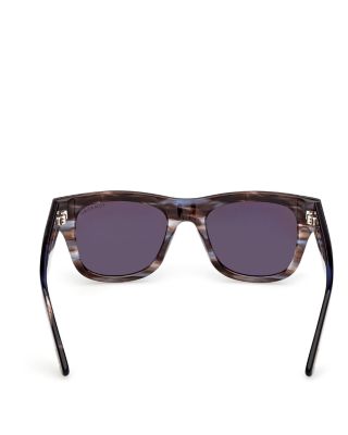 Finn Rectangular Sunglasses, 53mm