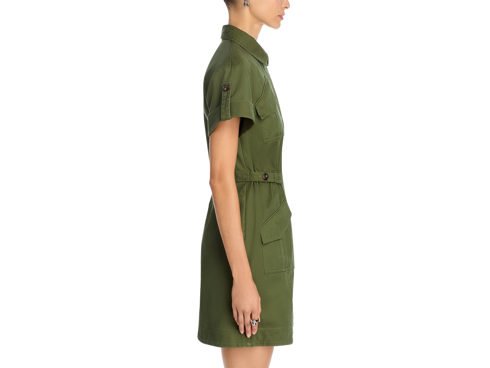Clotilde Cotton Drill Utility Dress — Image 5