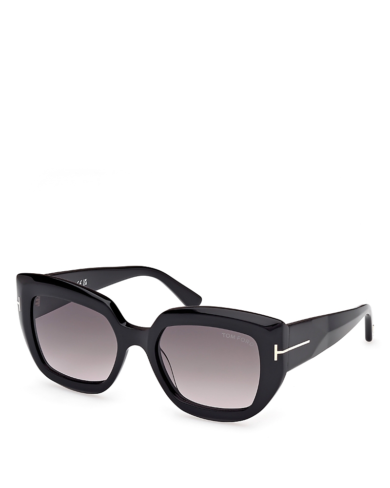 Tom Ford Saltzman Butterfly Sunglasses, 53mm In Black