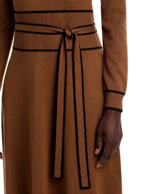 Crewneck Belted Dress - Exclusive
