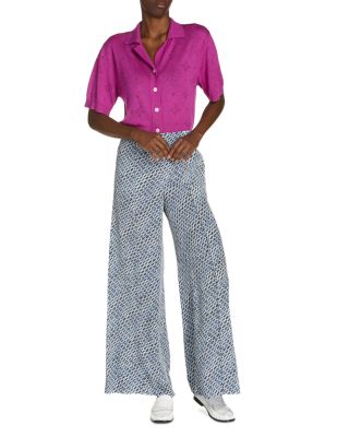 Crepe De Chine Wide Leg Pants