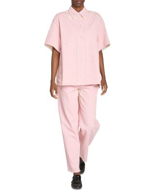 Denim Cocoon Button Front Shirt