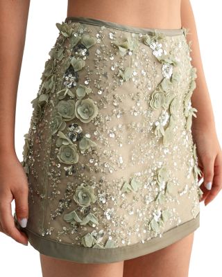 Fringe Detail Mini Skirt