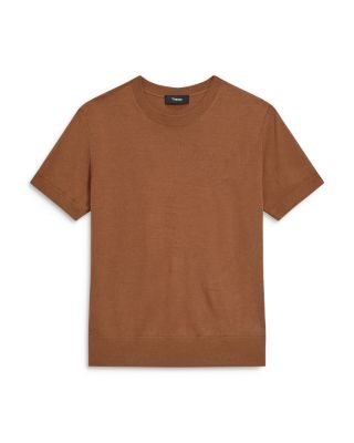 Lightweight Wool Short Sleeve Top