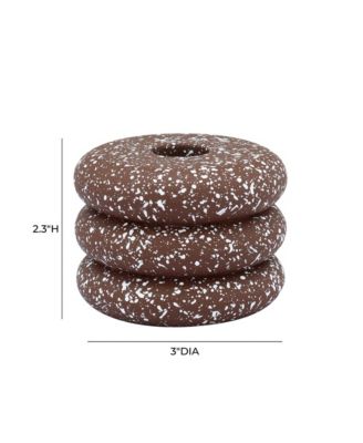 Gabby Speckled Stacked Candleholder