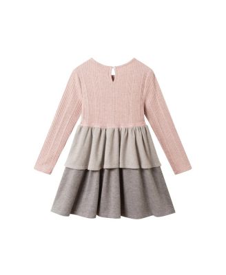 Girls&#39; Lurex Knit Tiered Dress - Little Kid
