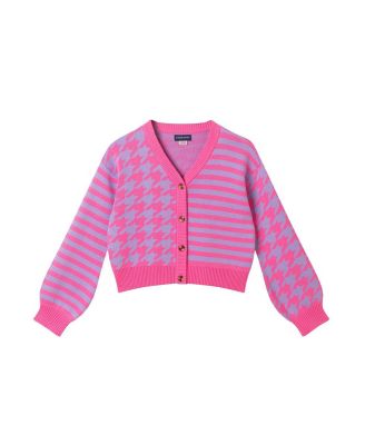 Girls&#39; Houndstooth Cardigan - Big Kid