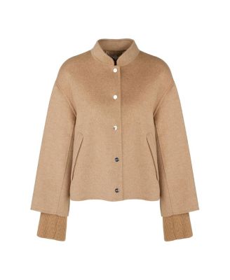 Oversized Jacket with Cuffed Sleeves