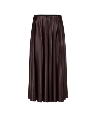 Pleated Skirt in a Shiny Look