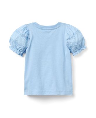 Girls' Lace Puff Sleeve Top - Baby, Little Kid, Big Kid