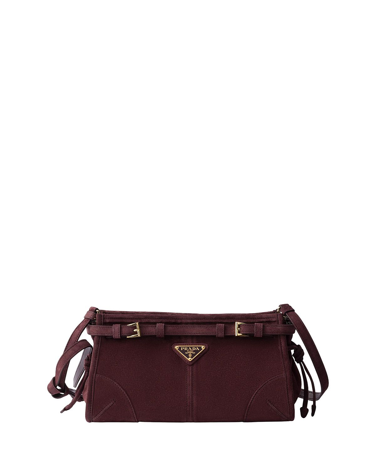 Prada Bonnie Small Suede Shoulder Bag