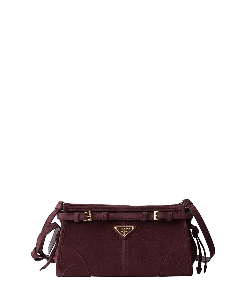 Prada Bonnie Small Suede Shoulder Bag